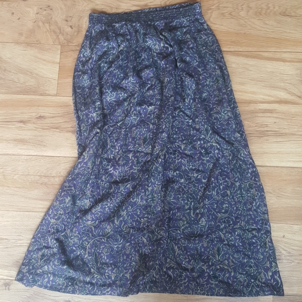 Vintage Dark Purple Skirt  5 Petite